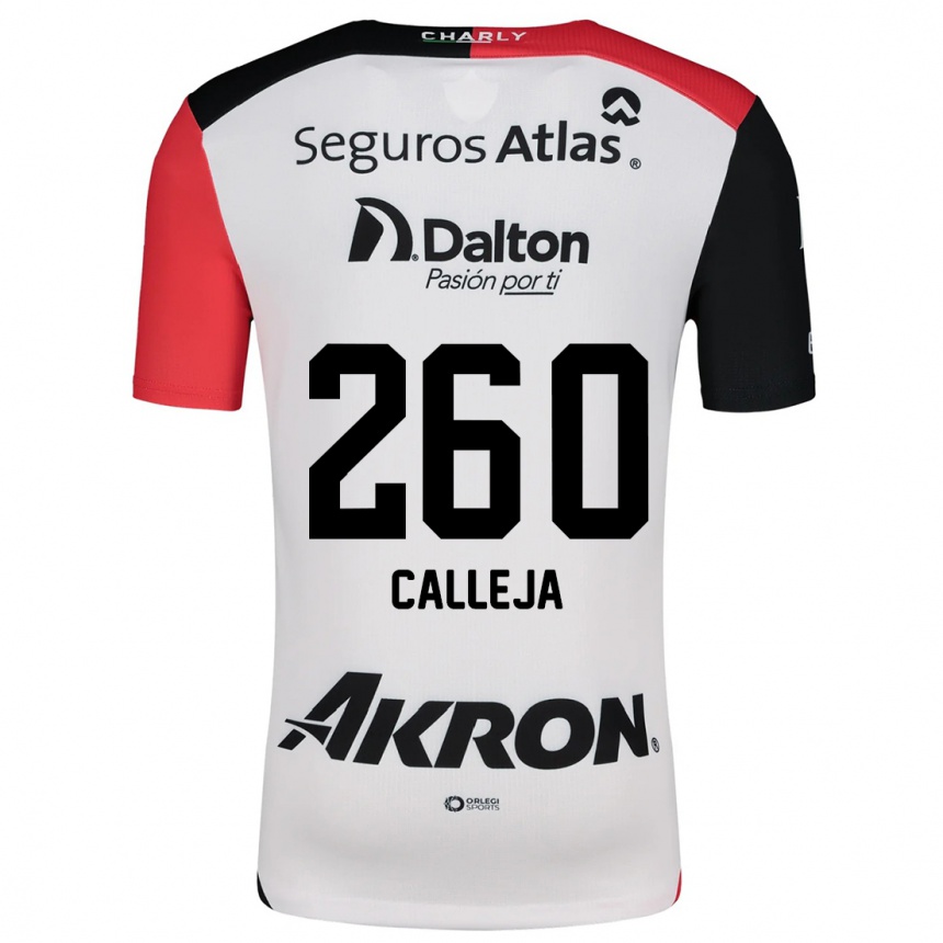 Kids Football Diego Calleja #260 White Red Black Away Jersey 2024/25 T-Shirt Australia