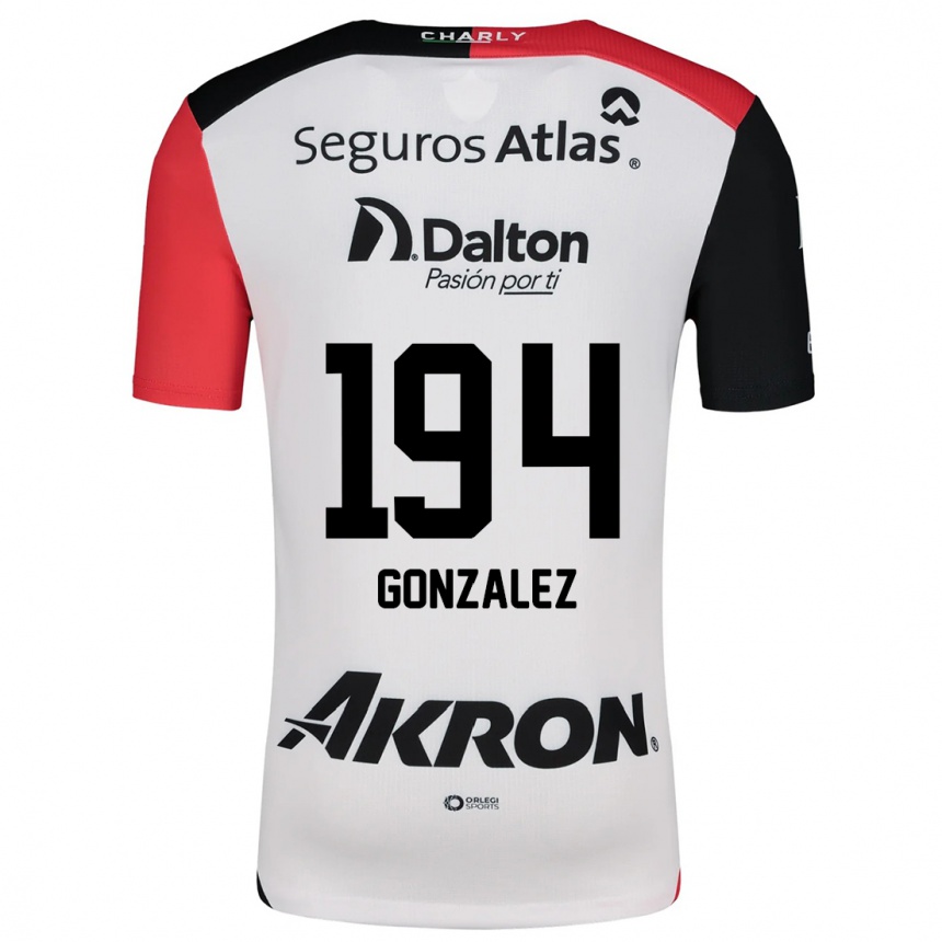 Kids Football Andrés González #194 White Red Black Away Jersey 2024/25 T-Shirt Australia