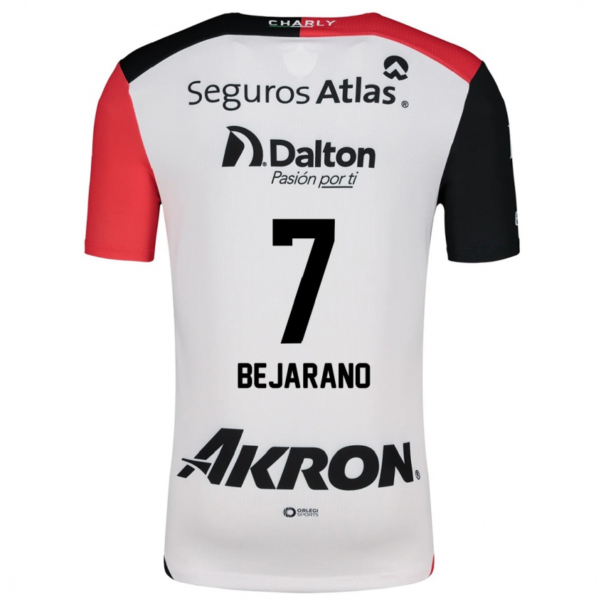 Kids Football Susan Bejarano #7 White Red Black Away Jersey 2024/25 T-Shirt Australia