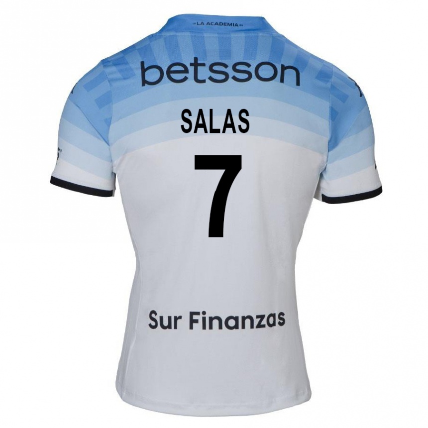 Kids Football Maximiliano Salas #7 White Blue Black Away Jersey 2024/25 T-Shirt Australia