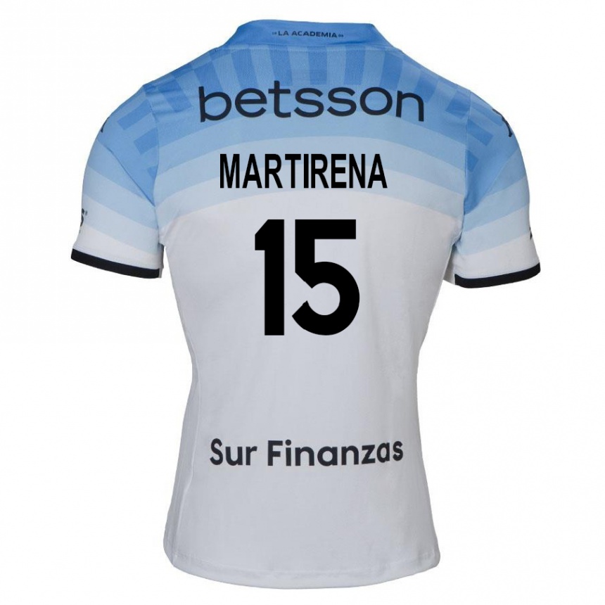 Kids Football Gastón Martirena #15 White Blue Black Away Jersey 2024/25 T-Shirt Australia