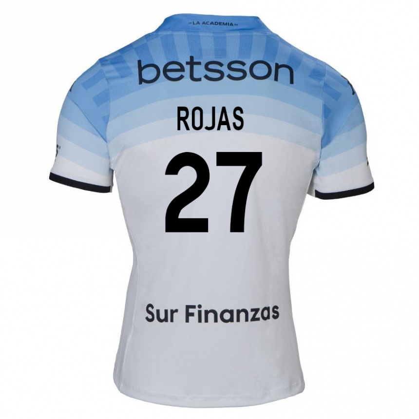 Kids Football Gabriel Rojas #27 White Blue Black Away Jersey 2024/25 T-Shirt Australia