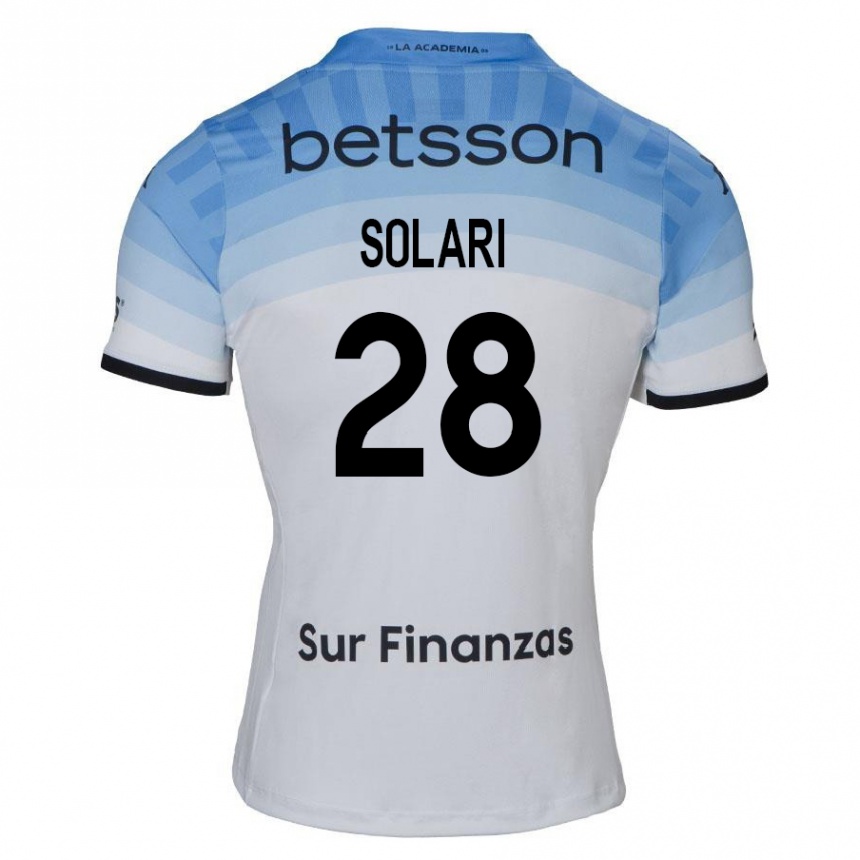 Kids Football Santiago Solari #28 White Blue Black Away Jersey 2024/25 T-Shirt Australia