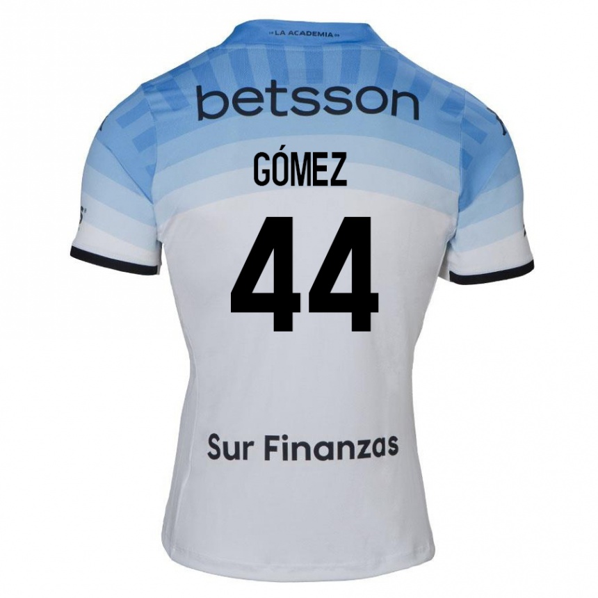 Kids Football Francisco Gómez #44 White Blue Black Away Jersey 2024/25 T-Shirt Australia