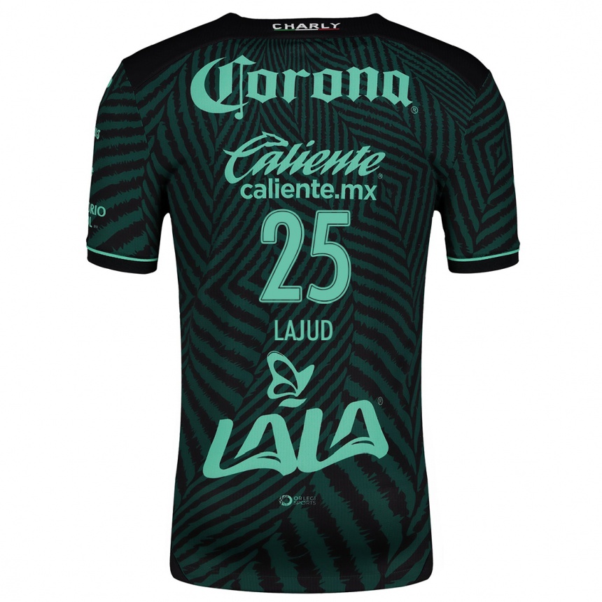 Kids Football Gibrán Lajud #25 Black Green Away Jersey 2024/25 T-Shirt Australia