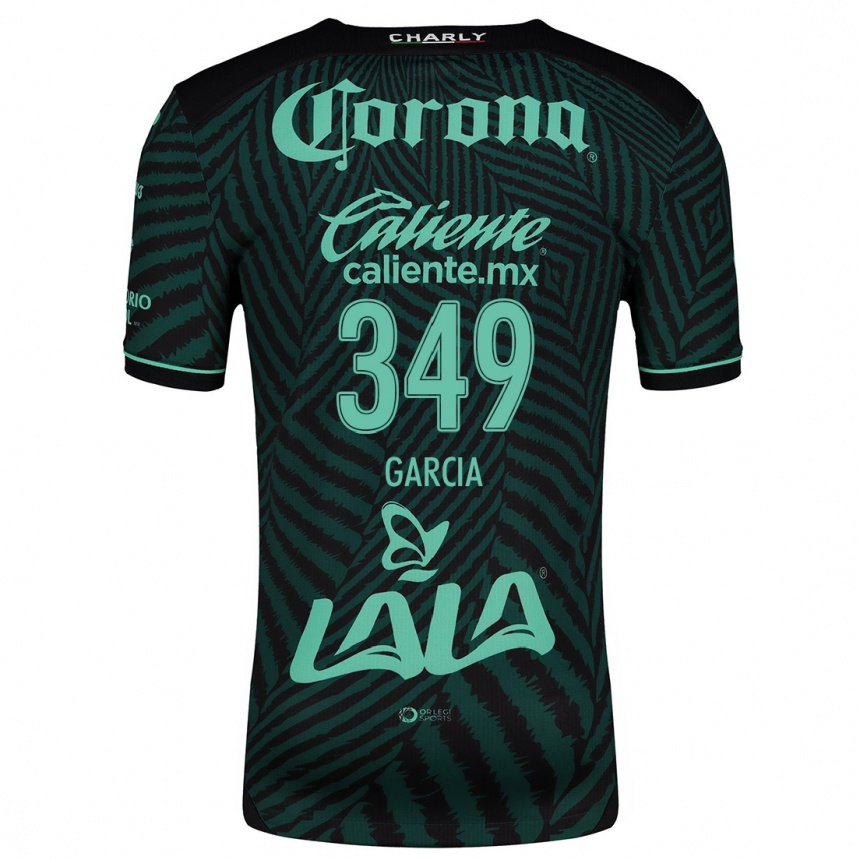 Kids Football Diego García #349 Black Green Away Jersey 2024/25 T-Shirt Australia