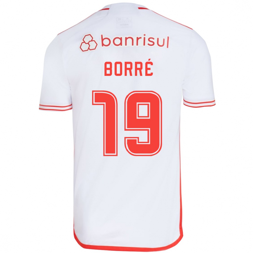 Kids Football Rafael Borré #19 White Red Away Jersey 2024/25 T-Shirt Australia