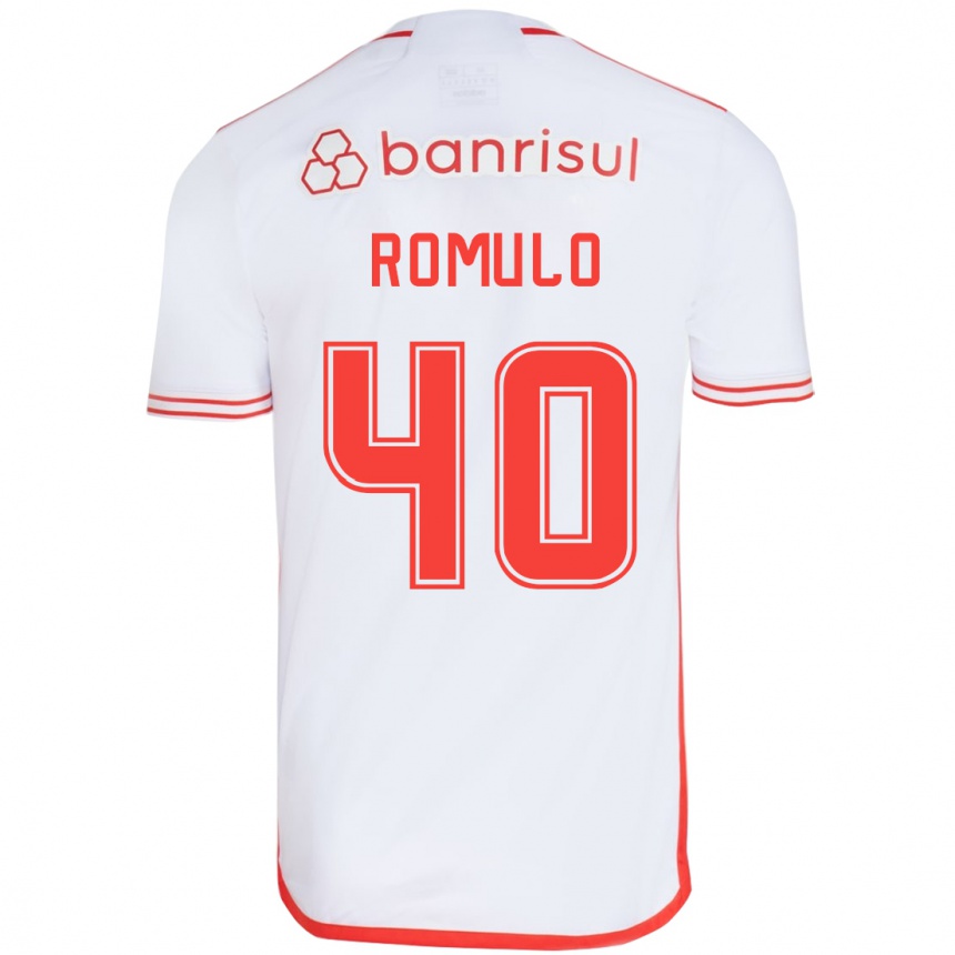 Kids Football Rômulo #40 White Red Away Jersey 2024/25 T-Shirt Australia