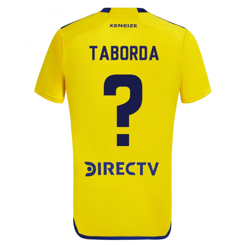 Kids Football Jason Taborda #0 Yellow Blue Away Jersey 2024/25 T-Shirt Australia