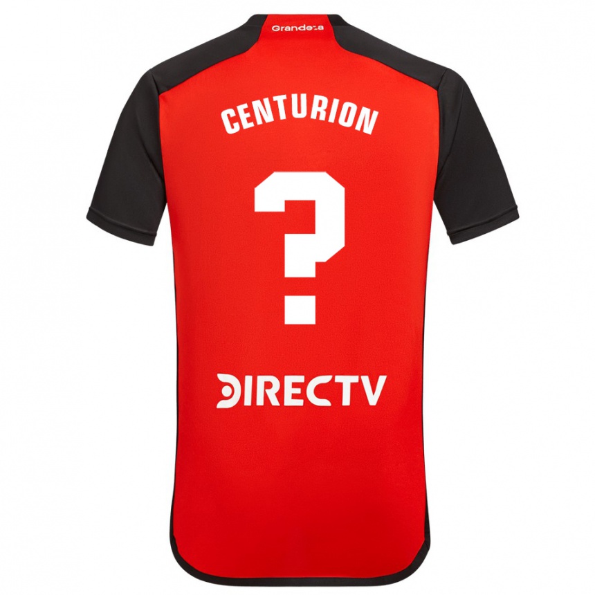 Kids Football Ezequiel Centurión #0 Red Black White Away Jersey 2024/25 T-Shirt Australia