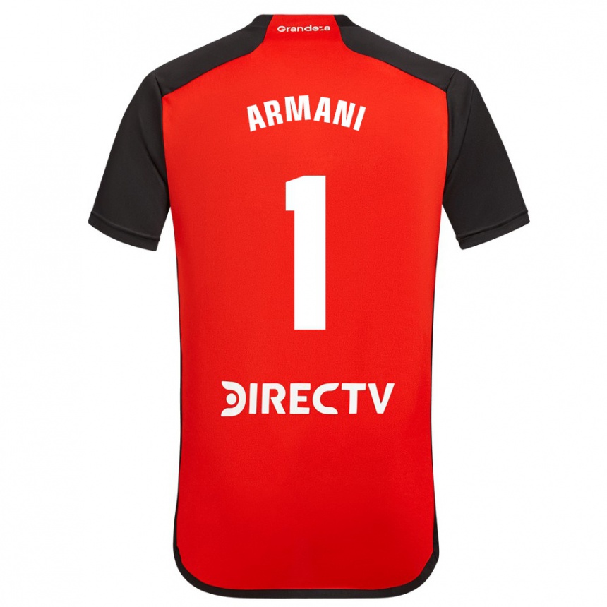 Kids Football Franco Armani #1 Red Black White Away Jersey 2024/25 T-Shirt Australia