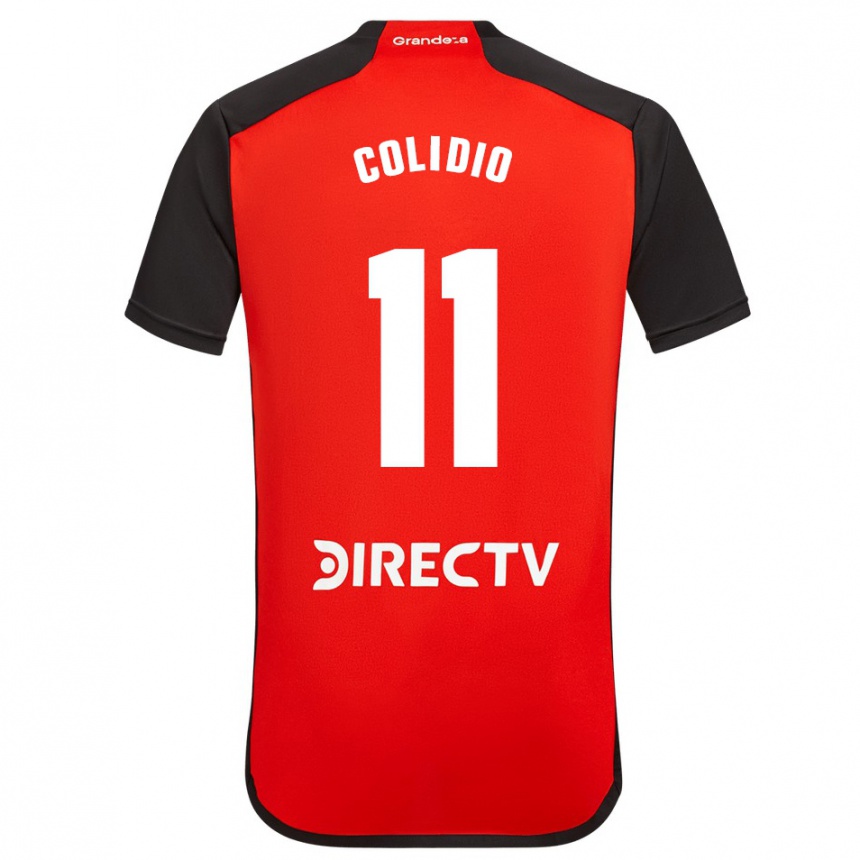 Kids Football Facundo Colidio #11 Red Black White Away Jersey 2024/25 T-Shirt Australia