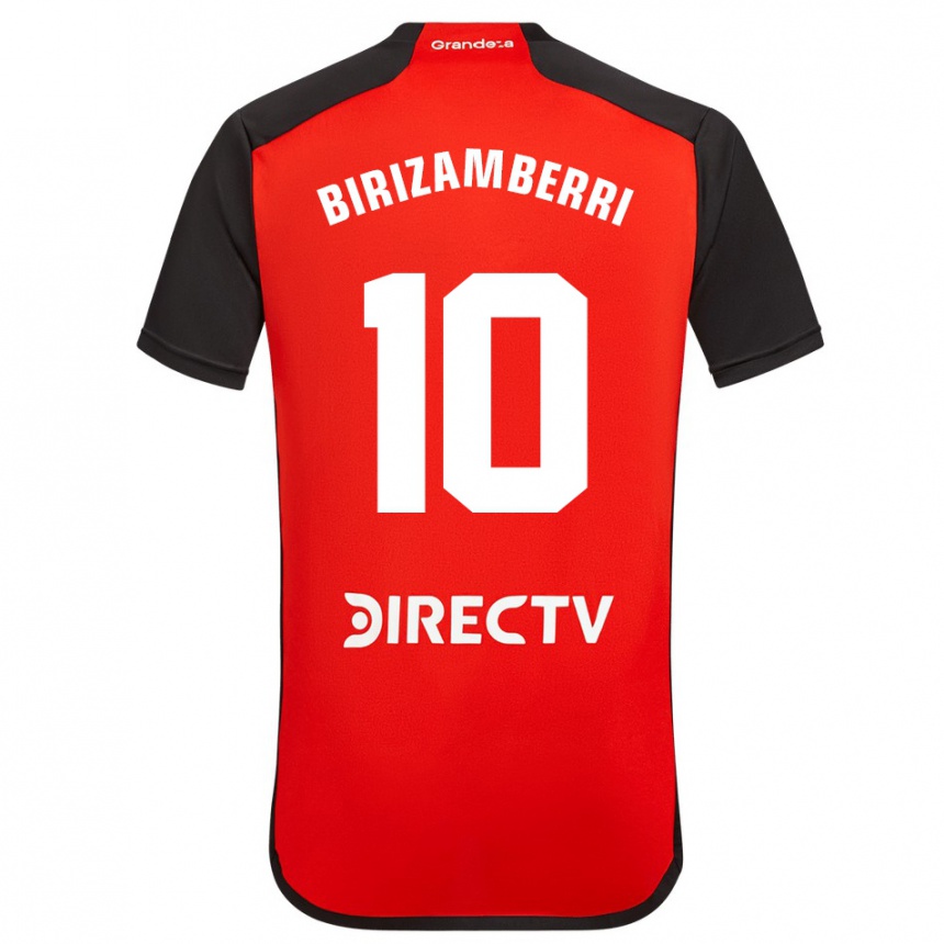 Kids Football María Carolina Birizamberri Rivero #10 Red Black White Away Jersey 2024/25 T-Shirt Australia