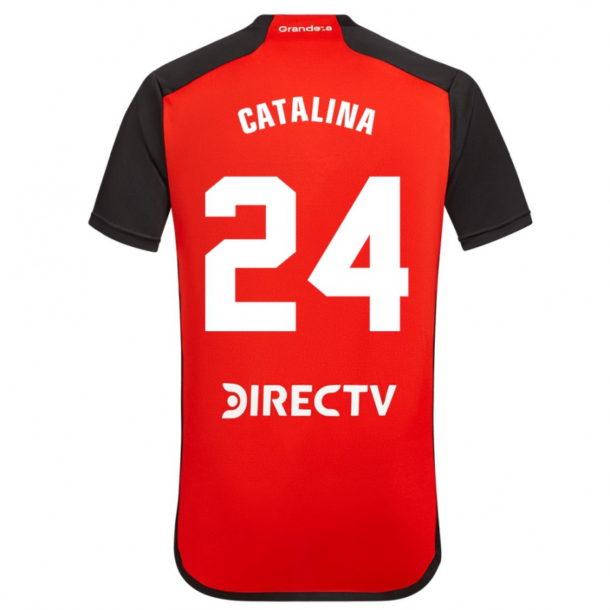 Kids Football Catalina Julia Primo #24 Red Black White Away Jersey 2024/25 T-Shirt Australia