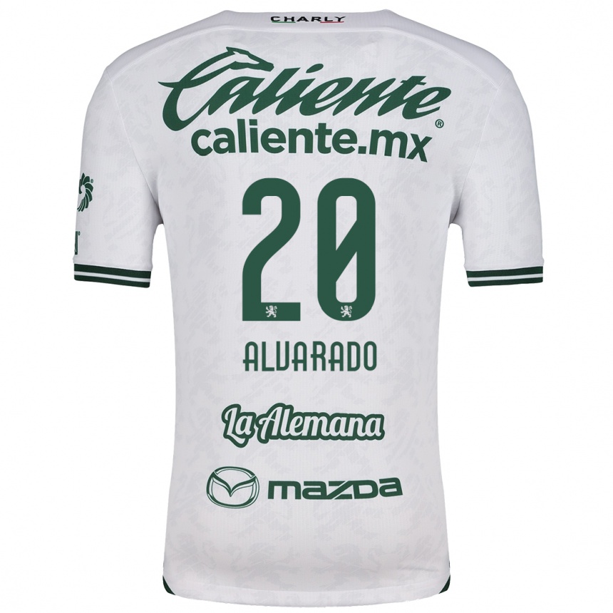 Kids Football Alfonso Alvarado #20 White Green Away Jersey 2024/25 T-Shirt Australia