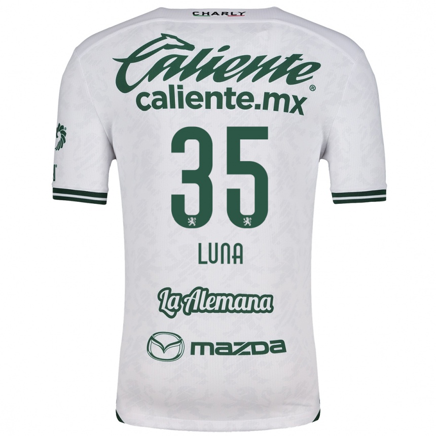 Kids Football Diego Luna #35 White Green Away Jersey 2024/25 T-Shirt Australia