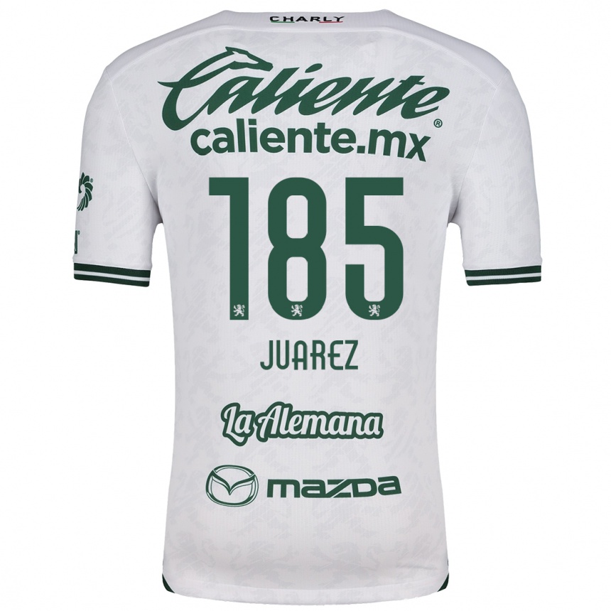 Kids Football Moisés Juárez #185 White Green Away Jersey 2024/25 T-Shirt Australia