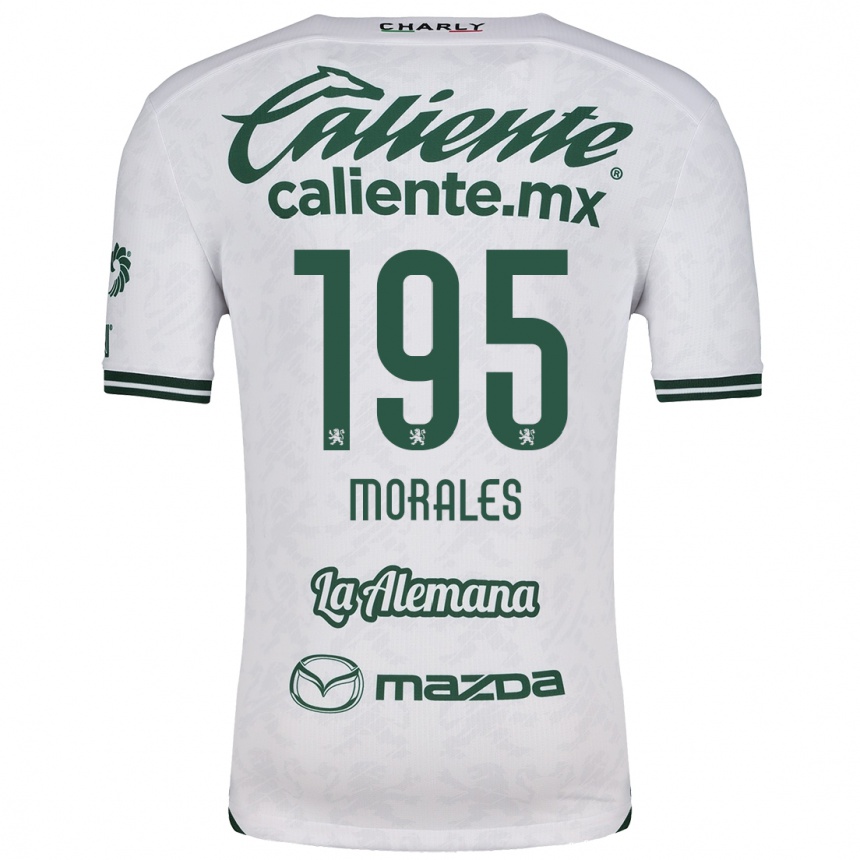 Kids Football Daniel Morales #195 White Green Away Jersey 2024/25 T-Shirt Australia