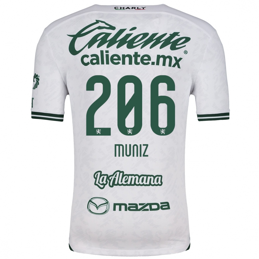 Kids Football Isaác Muñíz #206 White Green Away Jersey 2024/25 T-Shirt Australia