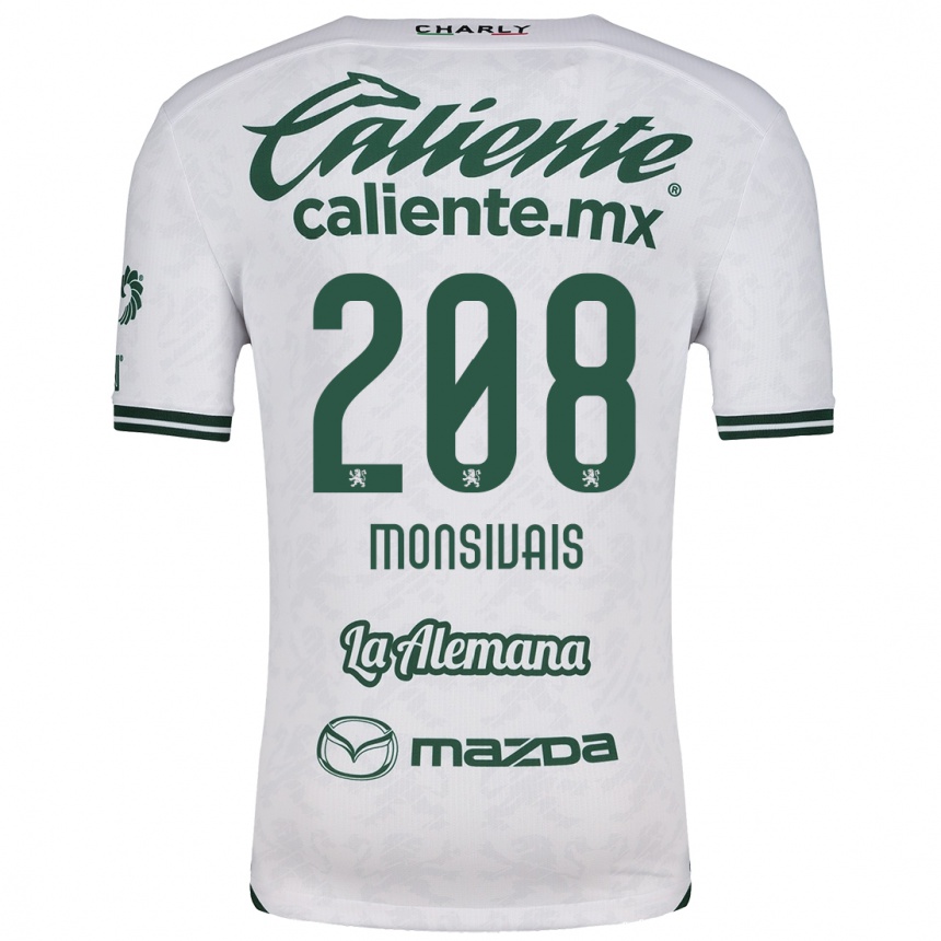 Kids Football Daniel Monsivaís #208 White Green Away Jersey 2024/25 T-Shirt Australia