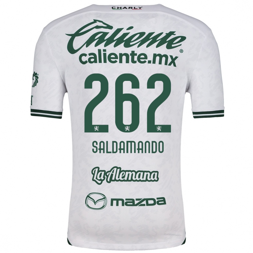 Kids Football José Saldamando #262 White Green Away Jersey 2024/25 T-Shirt Australia