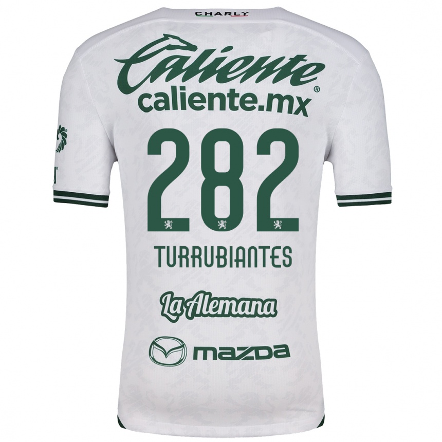 Kids Football Abdon Turrubiantes #282 White Green Away Jersey 2024/25 T-Shirt Australia