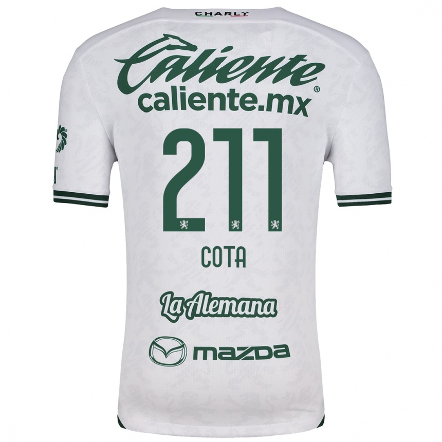 Kids Football Luis Cota #211 White Green Away Jersey 2024/25 T-Shirt Australia