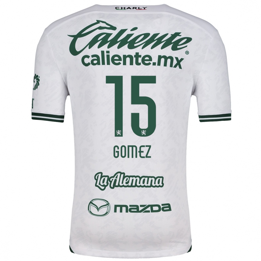 Kids Football Paulina Gómez #15 White Green Away Jersey 2024/25 T-Shirt Australia