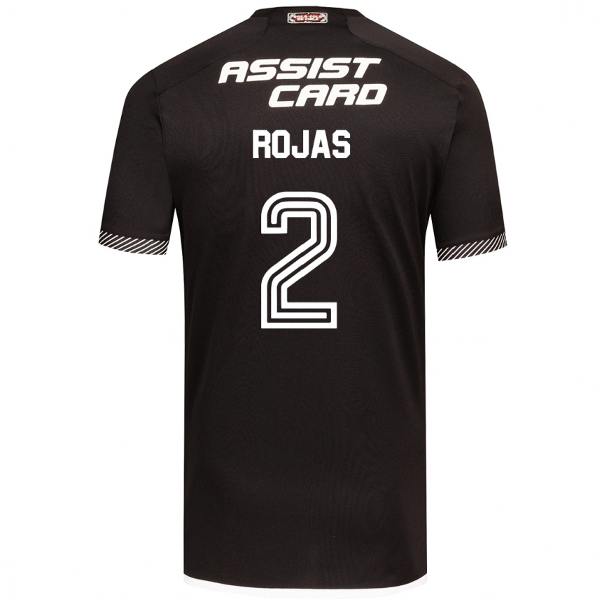 Kids Football Jeyson Rojas #2 Black White Away Jersey 2024/25 T-Shirt Australia