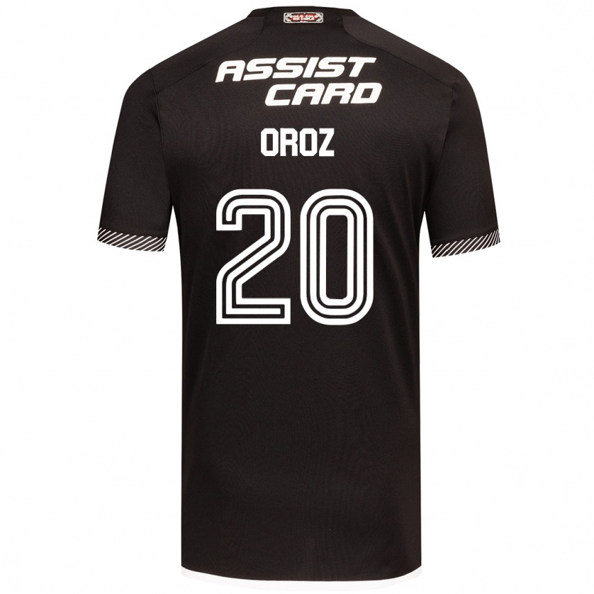 Kids Football Alexander Oroz #20 Black White Away Jersey 2024/25 T-Shirt Australia