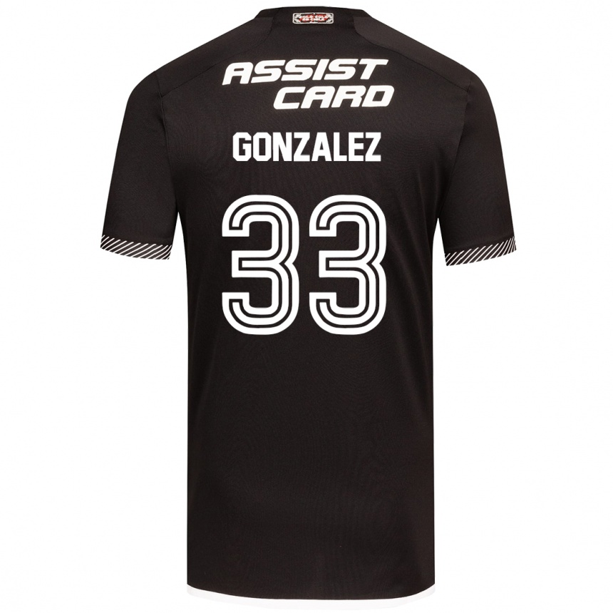 Kids Football Ramiro González #33 Black White Away Jersey 2024/25 T-Shirt Australia