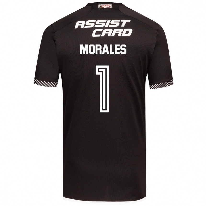 Kids Football Benjamin Morales #1 Black White Away Jersey 2024/25 T-Shirt Australia