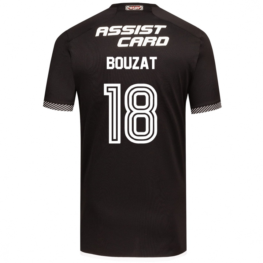 Kids Football Agustín Bouzat #18 Black White Away Jersey 2024/25 T-Shirt Australia