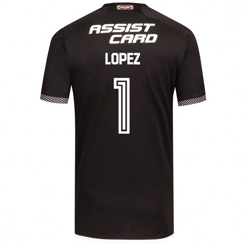 Kids Football Yessenia López #1 Black White Away Jersey 2024/25 T-Shirt Australia