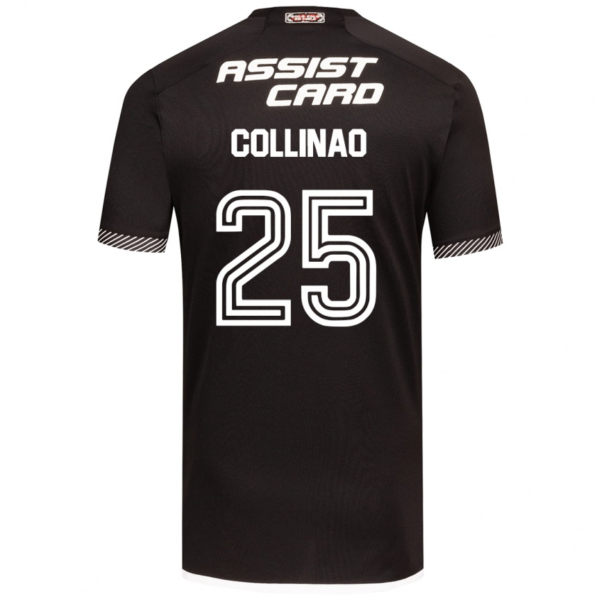 Kids Football Margarita Collinao #25 Black White Away Jersey 2024/25 T-Shirt Australia