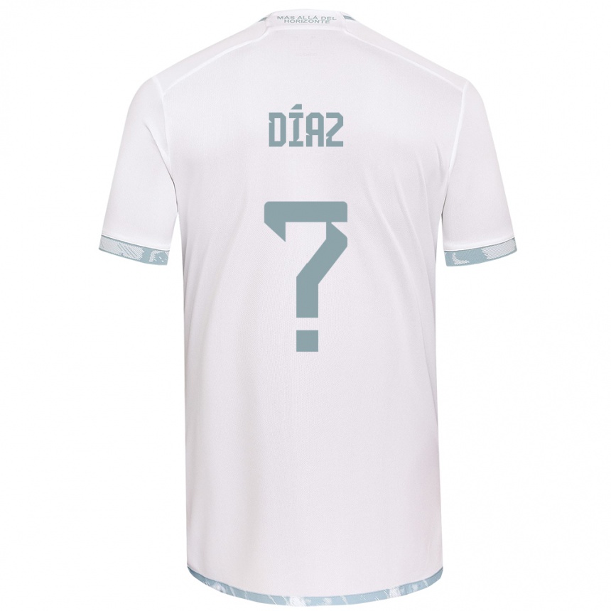 Kids Football Antonio Díaz #0 White Grey Away Jersey 2024/25 T-Shirt Australia