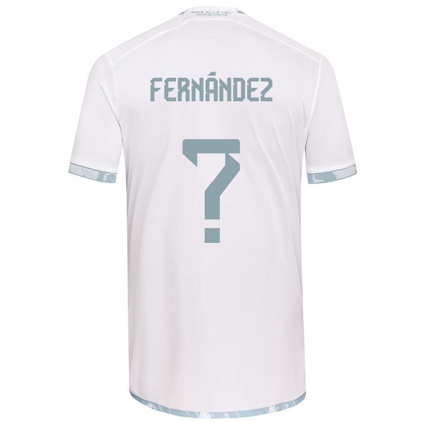 Kids Football Joaquín Fernández #0 White Grey Away Jersey 2024/25 T-Shirt Australia