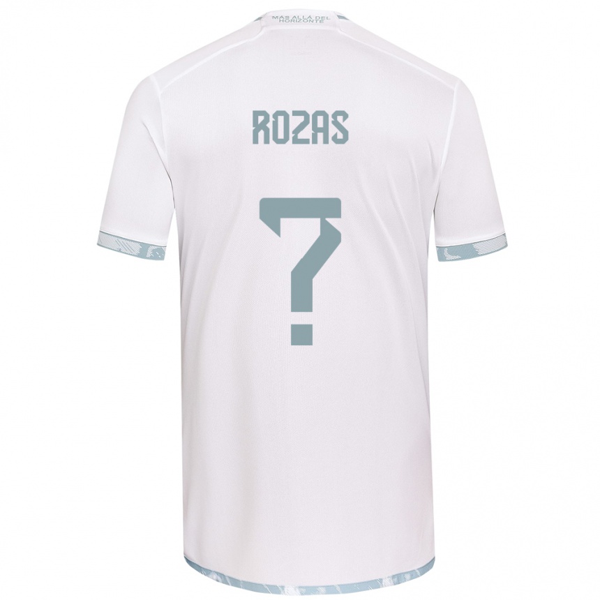 Kids Football Sergio Rozas #0 White Grey Away Jersey 2024/25 T-Shirt Australia