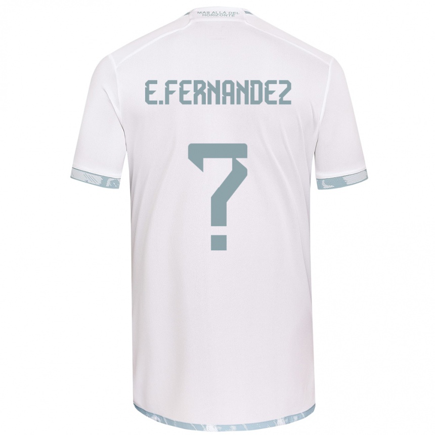 Kids Football Enzo Fernández #0 White Grey Away Jersey 2024/25 T-Shirt Australia