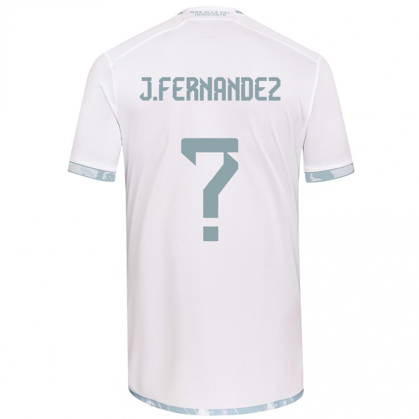 Kids Football José Matías Fernández #0 White Grey Away Jersey 2024/25 T-Shirt Australia