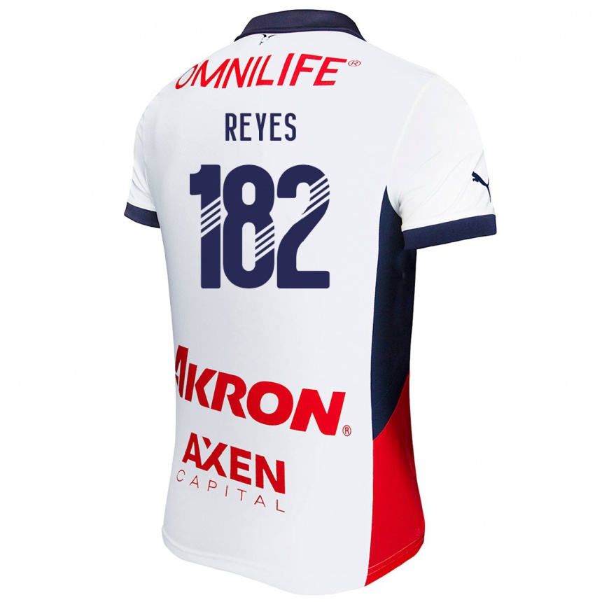 Kids Football Mauricio Reyes #182 White Red Blue Away Jersey 2024/25 T-Shirt Australia