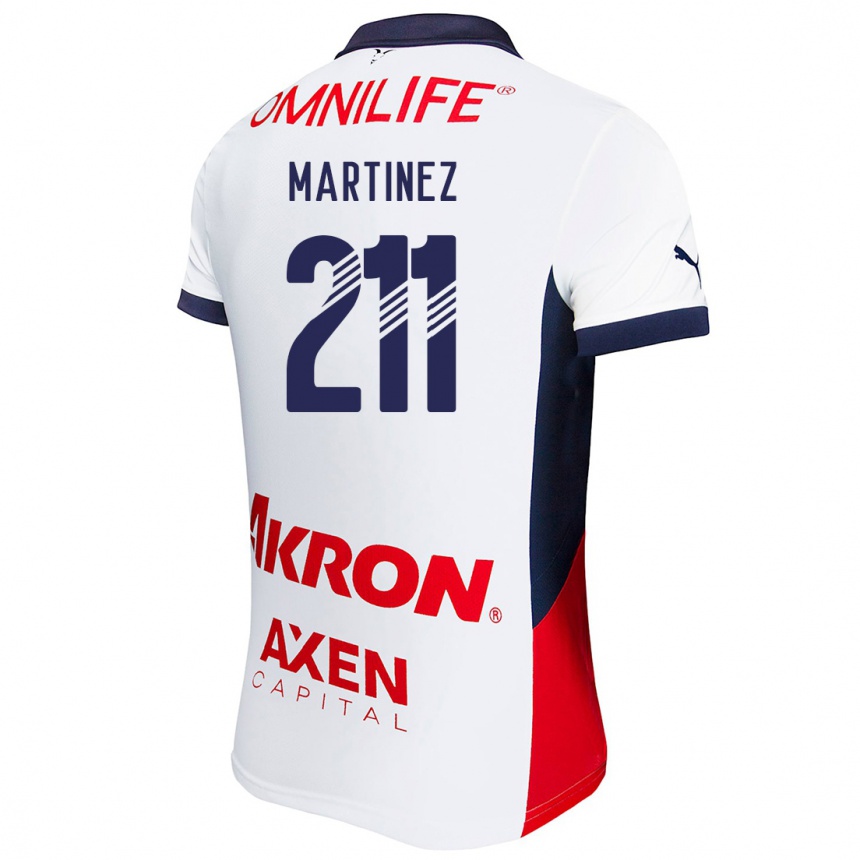 Kids Football Diego Martínez #211 White Red Blue Away Jersey 2024/25 T-Shirt Australia