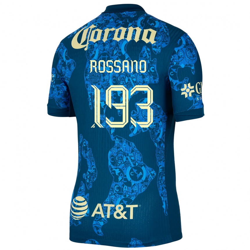 Kids Football Franco Rossano #193 Blue Yellow Away Jersey 2024/25 T-Shirt Australia