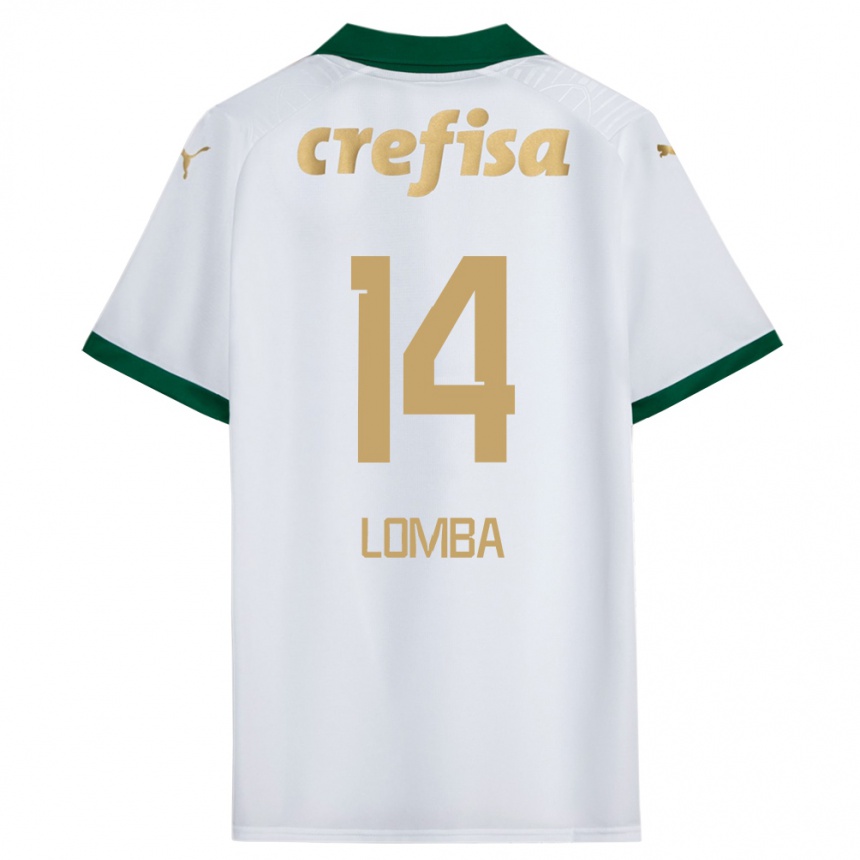 Kids Football Marcelo Lomba #14 White Green Away Jersey 2024/25 T-Shirt Australia