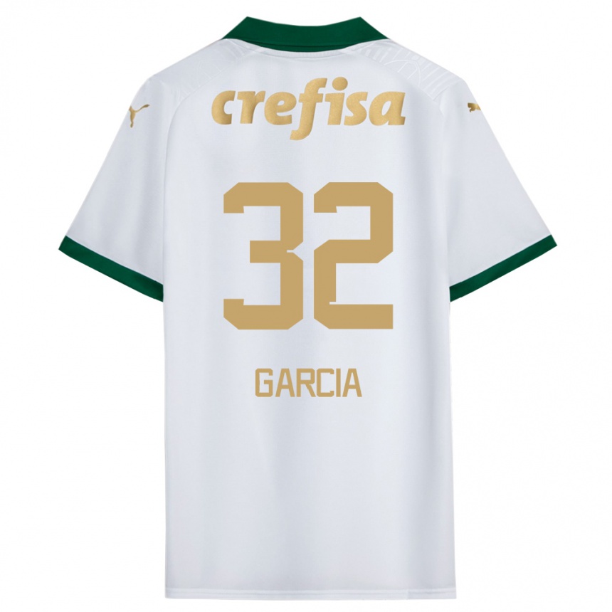 Kids Football Garcia #32 White Green Away Jersey 2024/25 T-Shirt Australia