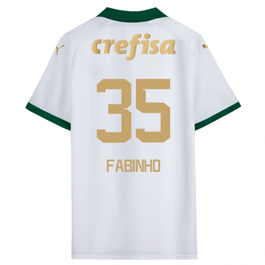 Kids Football Fabinho #35 White Green Away Jersey 2024/25 T-Shirt Australia