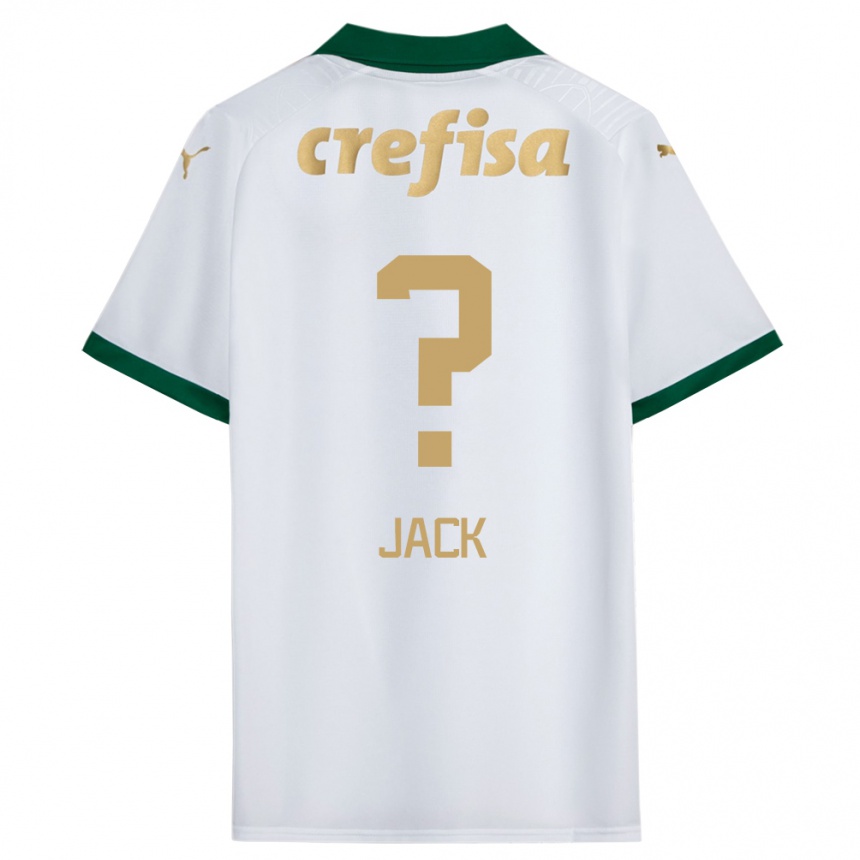 Kids Football Fellipe Jack #0 White Green Away Jersey 2024/25 T-Shirt Australia