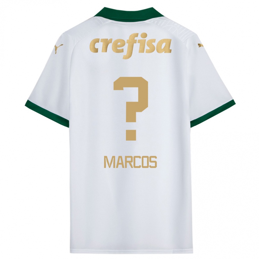 Kids Football Antônio Marcos #0 White Green Away Jersey 2024/25 T-Shirt Australia