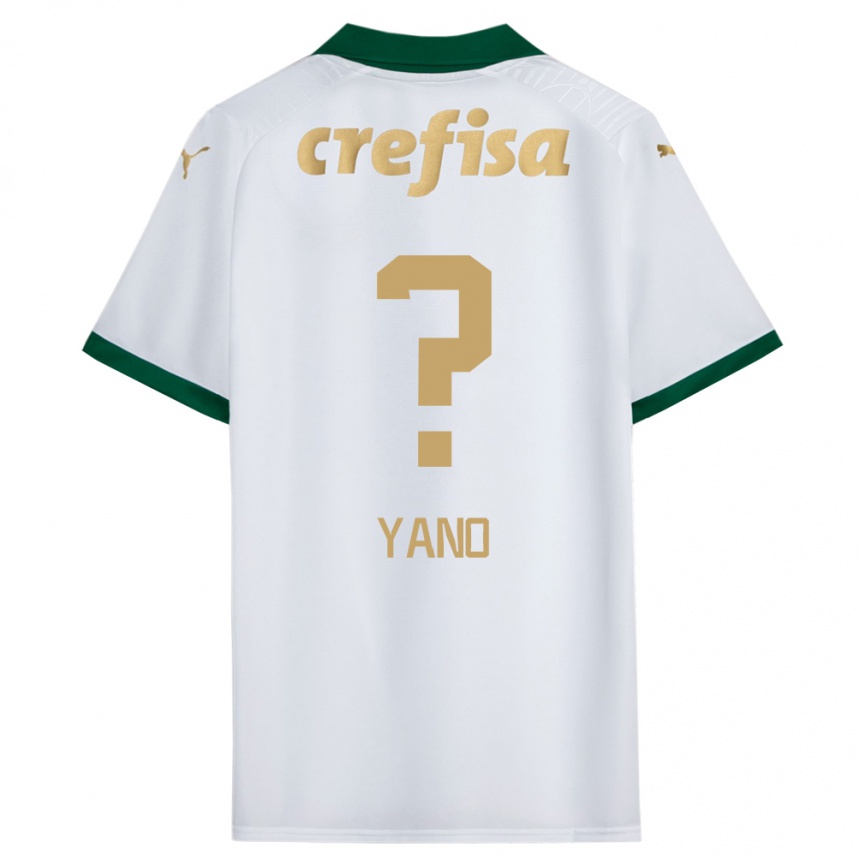 Kids Football Luiz Yano #0 White Green Away Jersey 2024/25 T-Shirt Australia