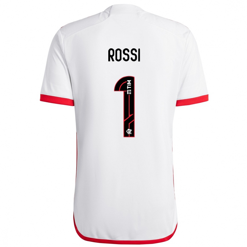 Kids Football Agustin Rossi #1 White Red Away Jersey 2024/25 T-Shirt Australia